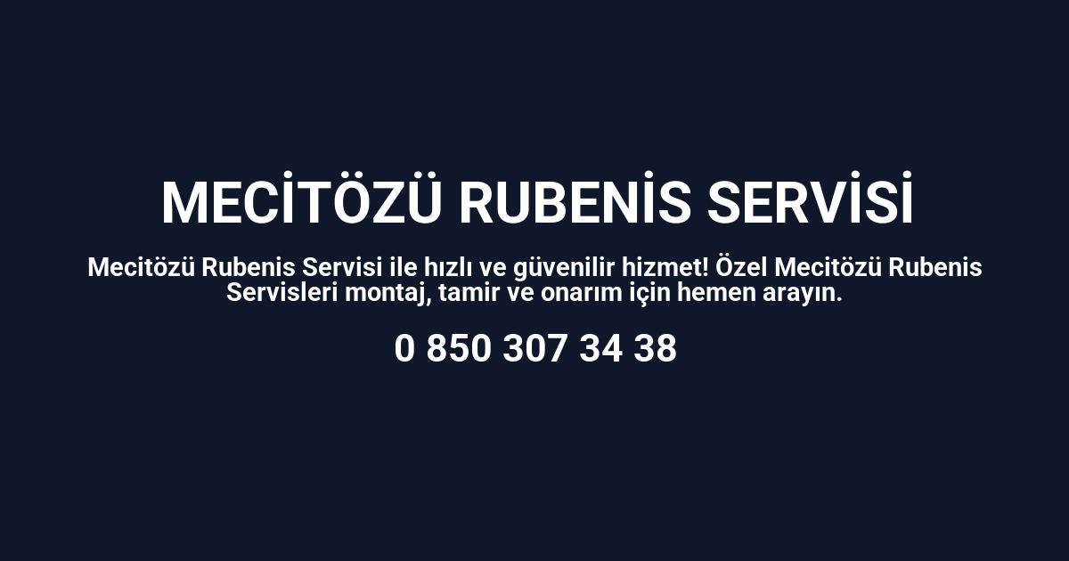 Mecitözü Rubenis Servisi
